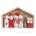 Traditional Christmas Decoration Wooden Nativity Scene Set with Snowman Supplier